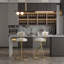 Tabouret de bar rond en velours sans accoudoirs avec dossier, ensemble de 2 chaises de comptoir rembourrées pour la salle à manger, îlot de cuisine-121093514-121093516
