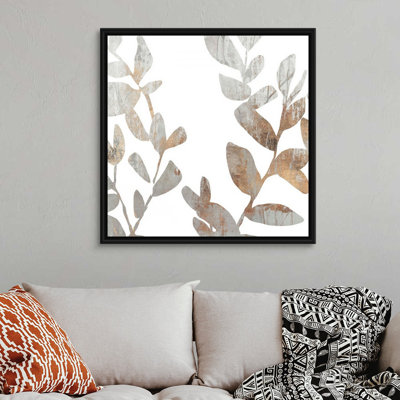 Marbre feuillage I-impression sur toile