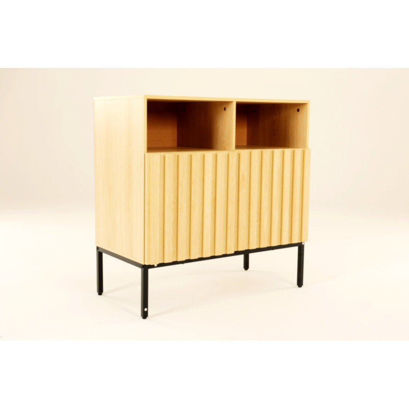 Table de salle à manger d'extérieur à plateau en bois d'acacia Contemporary