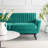 Engage Channel Tufted Fabric Loveseat-1494585364