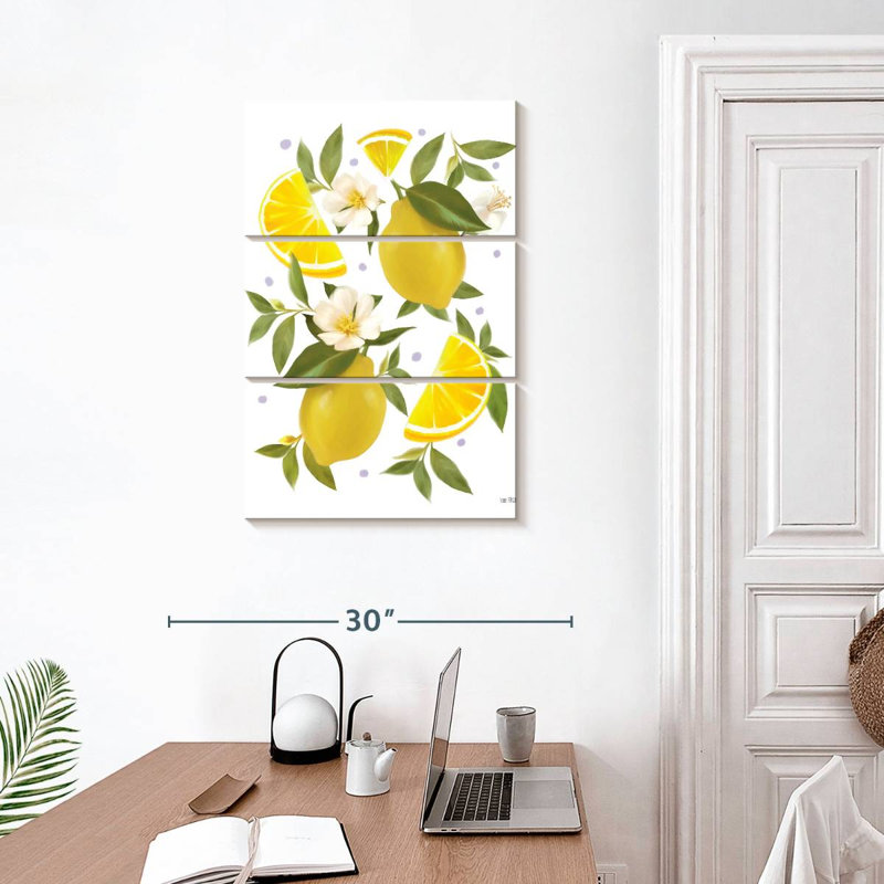 Yarlin citron citron botanique, H 32 po x l 20 po
