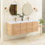 Ensemble de meuble-lavabo mural 59,4 po avec plateau en résine-1977733867
