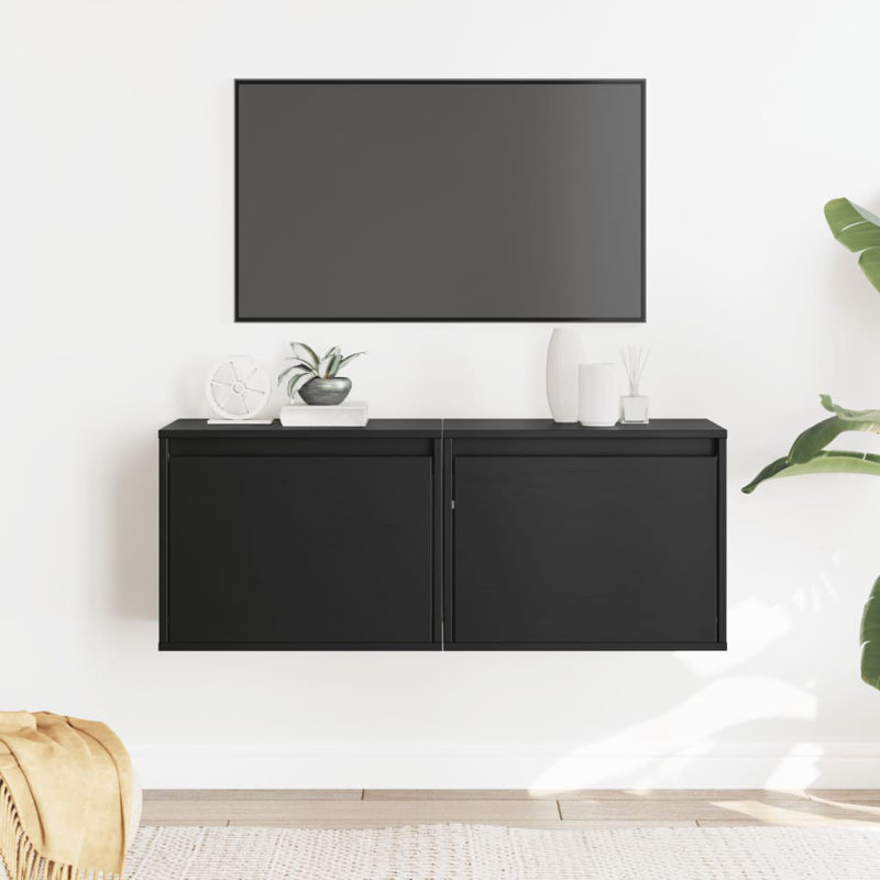 Gesell Pine Solid Wood Floating Shelf, White, 35cm H x 45cm W x 30cm D
