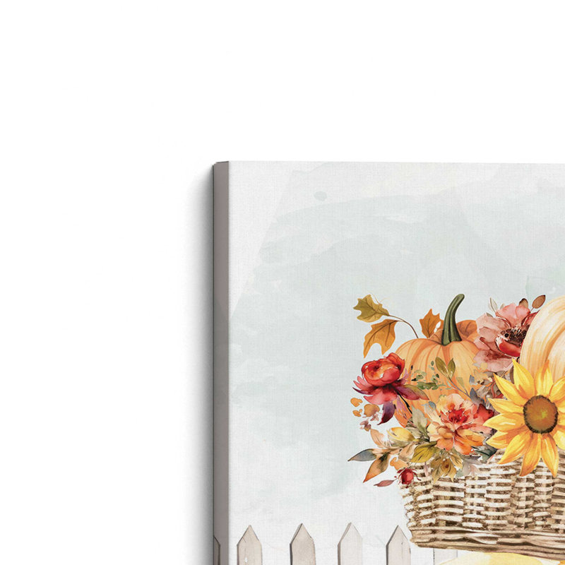 «Fall Floral Bicycle III» par Nicole DeCamp, reproduction d'art, L 20 po x H 20 po, Ne s’applique pas, Toile tendue