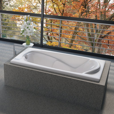 Tunnels 72" x 36" Drop In Soaking Acrylic Bathtub