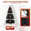 Arbre de Noël artificiel pré-éclairé noir Halloween-1894151545