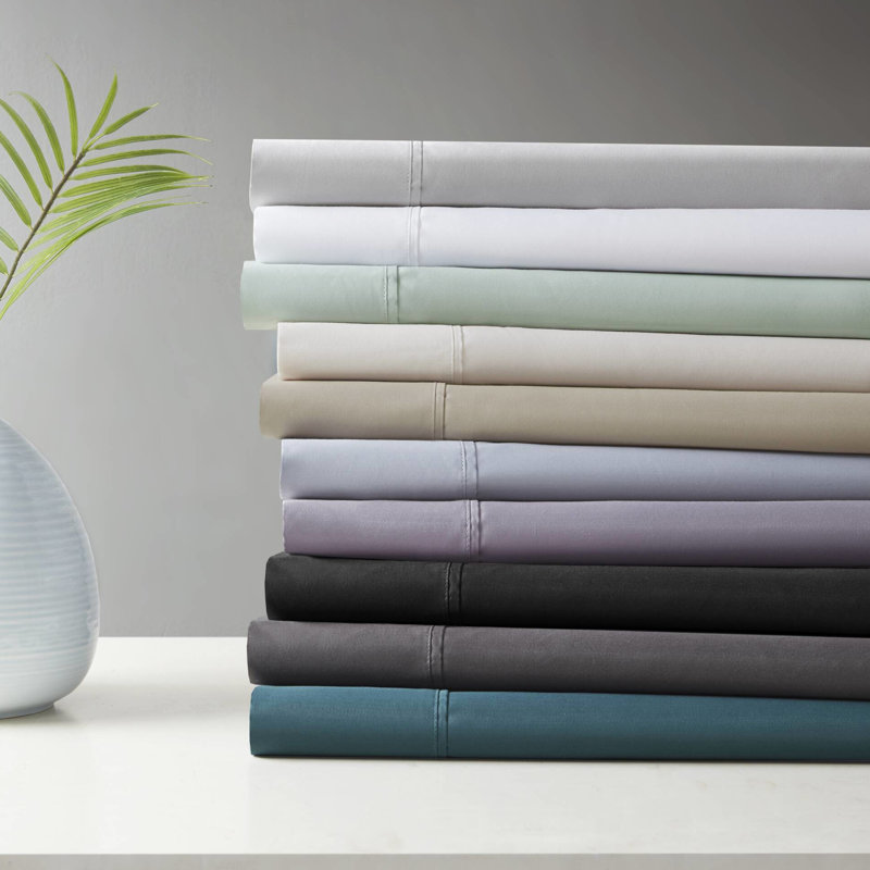 4 Pc Cooling Cotton Blend Sheet Queen - Weave, Control, Comfortable Nights Sheets 600 Threads, Ultra-Comfortable, 16" Deep Pocket