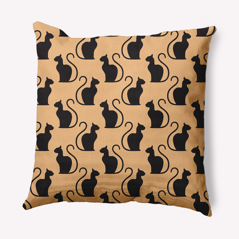 Reversible Throw Pillow, 18" x 18", Gold