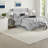 Modern Grey Tufted Bedding Sets, 7 Piece Full Comforter Set For Bedroom