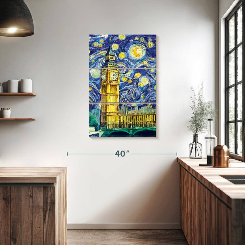 Nicci Big Ben - Nuit étoilée, H 38 po x l 24 po