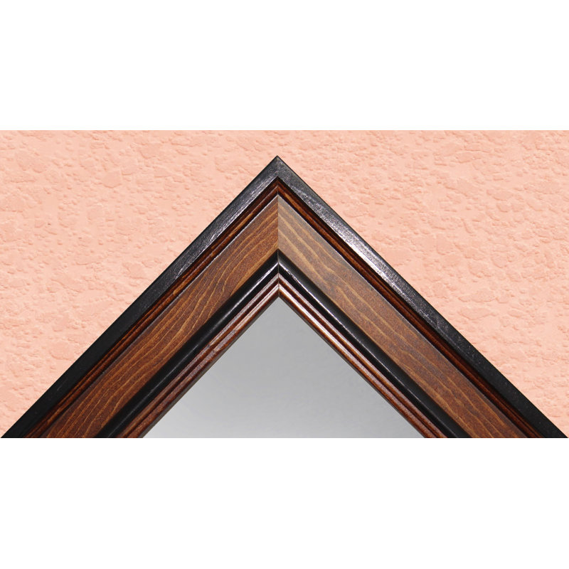 Abdelmalek Solid Wood Flat Mirror, 30" H x 57.5" W