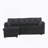 Modular Sectional Sofa L Shaped Modular Couch with Reversible Chaise-888370912