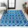 Oakden Ogee Fretwork Blue/Gray Rug