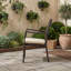 Chaise de jardin en osier avec coussin