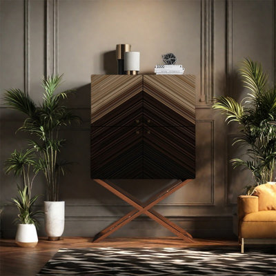 Armoire de rangement avec plateau en pin