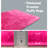 Solid Rug Soft Fluffy Rose Red Indoor Area Rug for Living Room Bedroom Nursery Kids Room-835077178-805677173