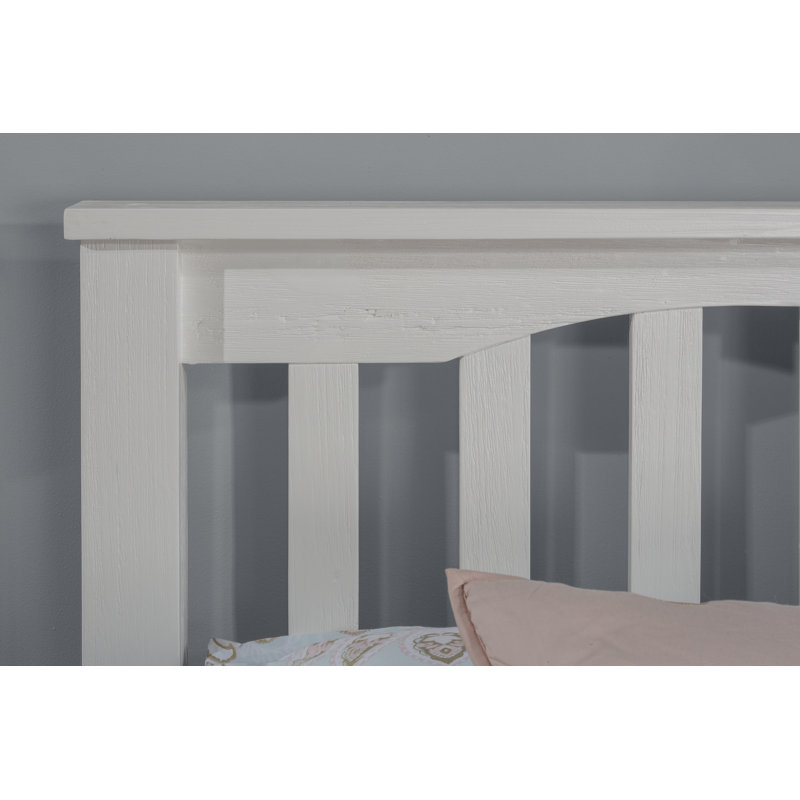 Lit plateforme simple avec lit gigogne Mateo, Blanc