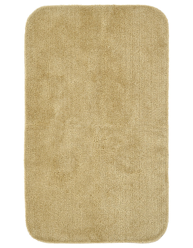 Billy-Dean Nylon Bath Rug with Non-Slip Backing, Linen, 30" W x 50" L