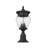 Ashdown 3 Light Outdoor Pier Mounted Fixture in Black