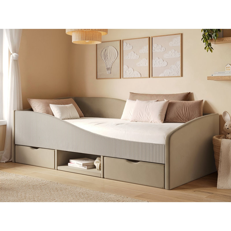 Upholstered Daybed, Beige