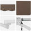 VidaXL 250cm W x 200cm D Polyester Cover Retractable Patio Awning