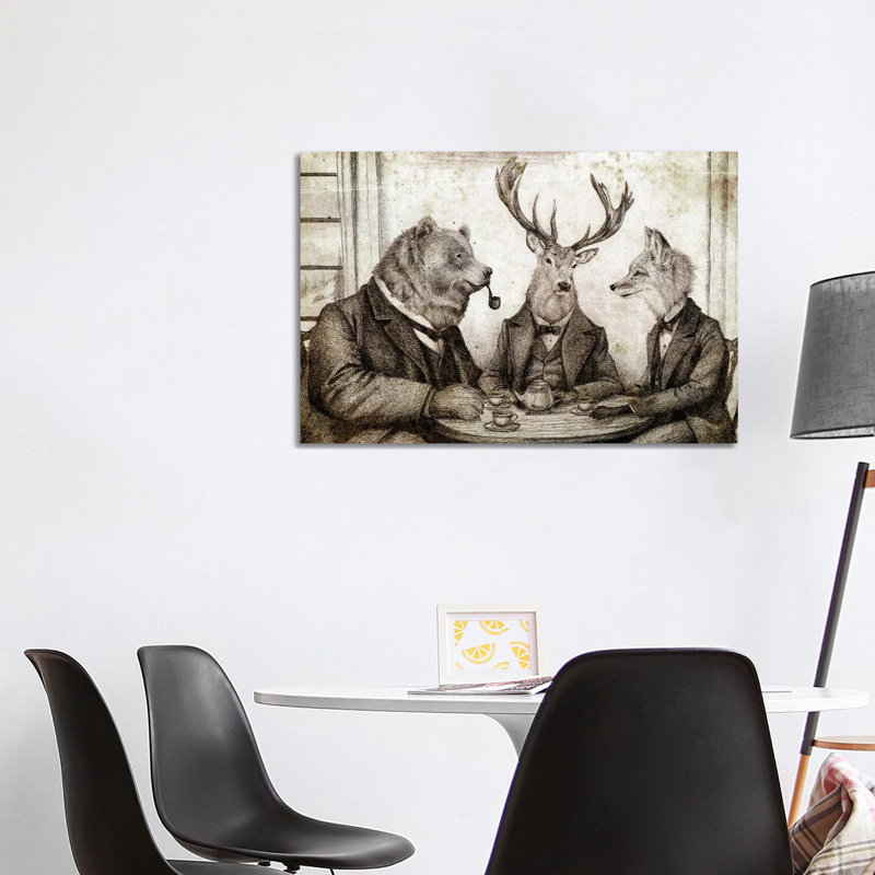 Teatime II - impression d'art mural, H 26 po x l 40 po, Toile tendue, Ne s’applique pas