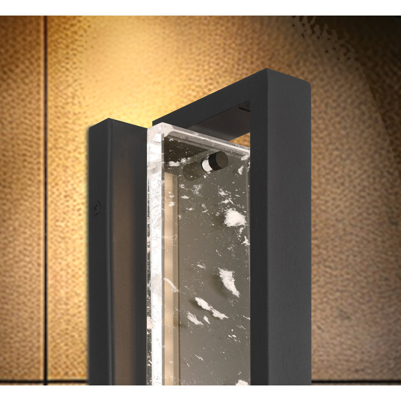 Hvar 1 - Light LED Outdoor Sconce, 12, 4.74" H x 15.13" W x 5.13" D