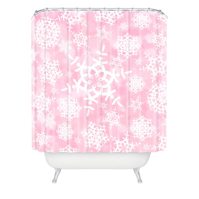 Rideau de douche simple Gustavus Snow Flurries