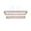 Luminaire suspendu double DEL chromé Maart-1601872523-1601872519
