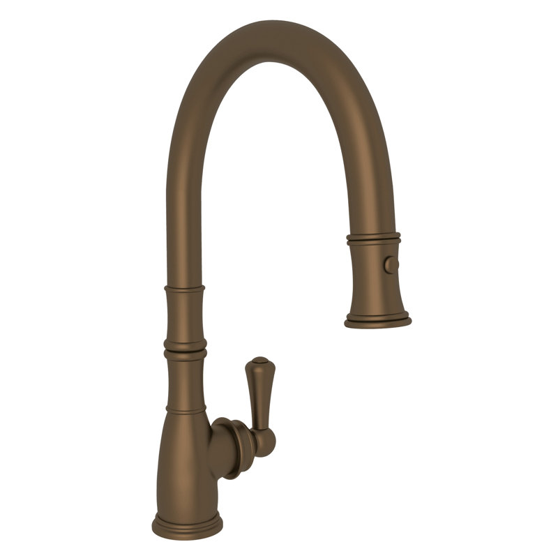 Georgian Era Pull-Down Kitchen Faucet, English Bronze