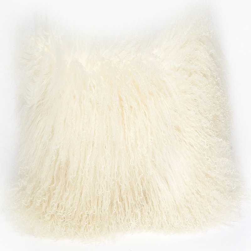 Wool Pillow Cover & Insert, 26" x 26", Ivory