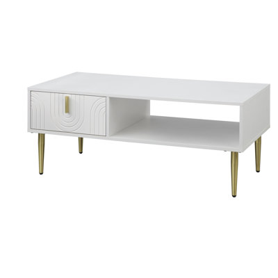 Table basse à 4 pieds avec rangement Mallorca