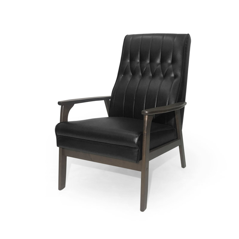 Chaise d'appoint rembourrée Mid-Century