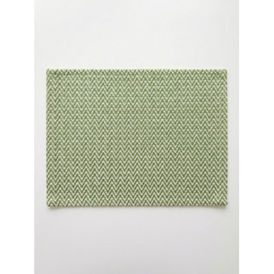 Napperon Pure Green Herringbone Bay