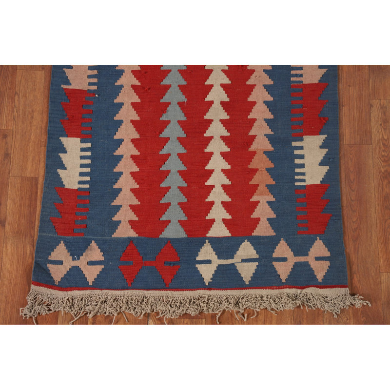 Tapis géométrique Kilim 3 x 11