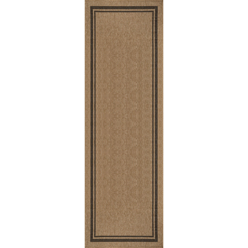 Tapis intérieur / extérieur, Beige, Tapis de couloir de 2 pi x 7 pi