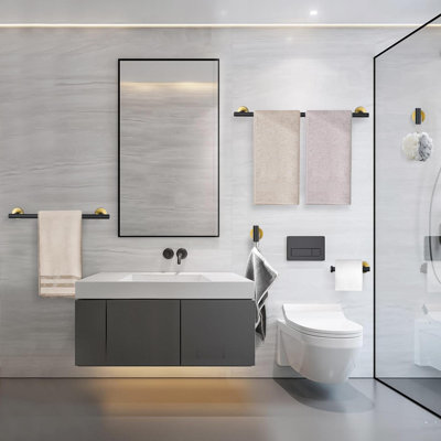 5Piece Matte Bath Hardware Set