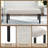 Modern Tufted Linen Upholstered Dining Bench with Rubberwood Legs-120854903