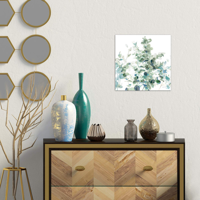 Eucalyptus I Cool - Wrapped Canvas Painting, 93.98 cm H x 93.98 cm W x 3.175 cm D
