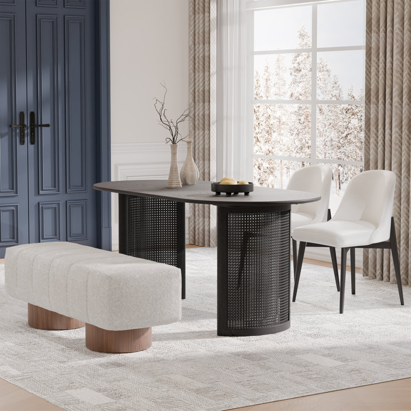 Benvinda Solid Wood 4-Person Dining Set