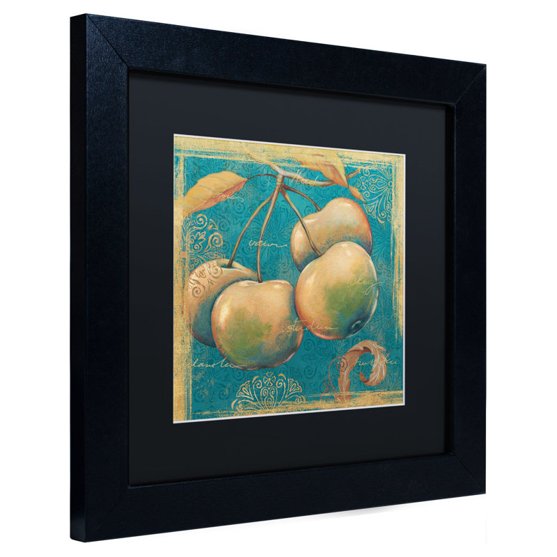 Duretta «Lovely Fruits III» par Daphne Brissonnet, reproduction d'art encadrée, H 11 po x l 11 po, Noir