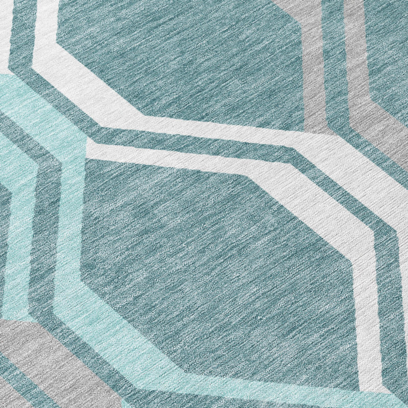 Machine Washable Indoor/Outdoor Chantille ACN2326 Mid-Century Modern Rug, Runner 2'3" x 7'6"
