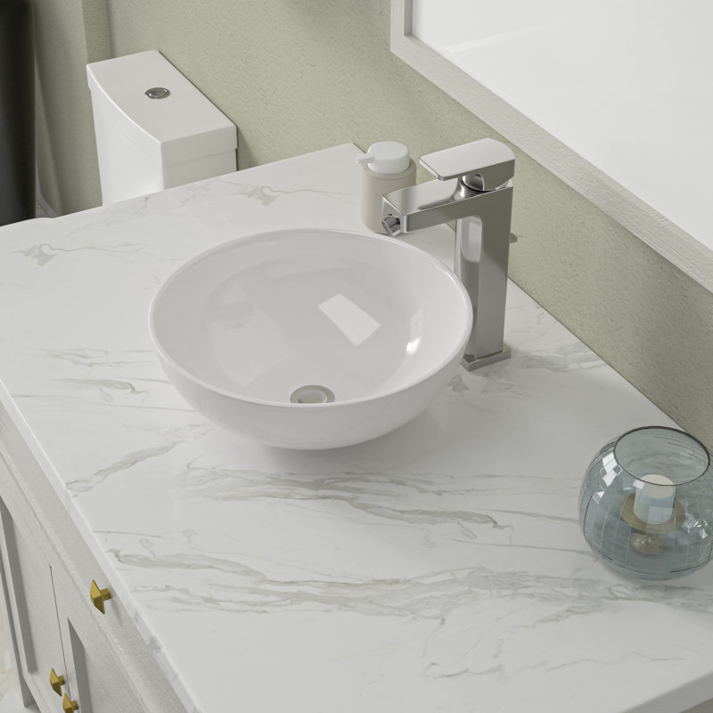Geworzi 13mm W White Ceramic Sink
