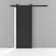 Porte de grange robuste | Quadro 4111 noir mat | Ensemble de quincaillerie lourde 6,6 pi-87390302