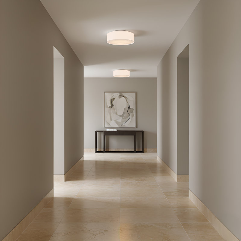 Larson Medium Flush Mount from Generation Lighting , Midnight Black