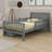 Platform Bed With Guardrails On Both Sides And Two Storage Drawers-370115570-370115581