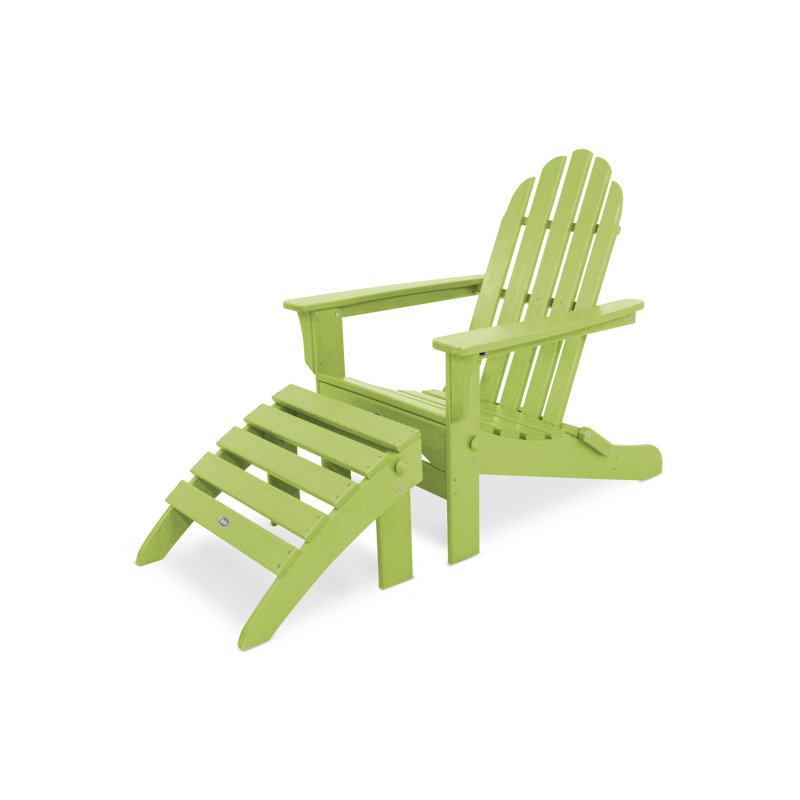 Ensemble de conversation 2 pièces POLYWOOD Cape Cod Adirondack, Limette