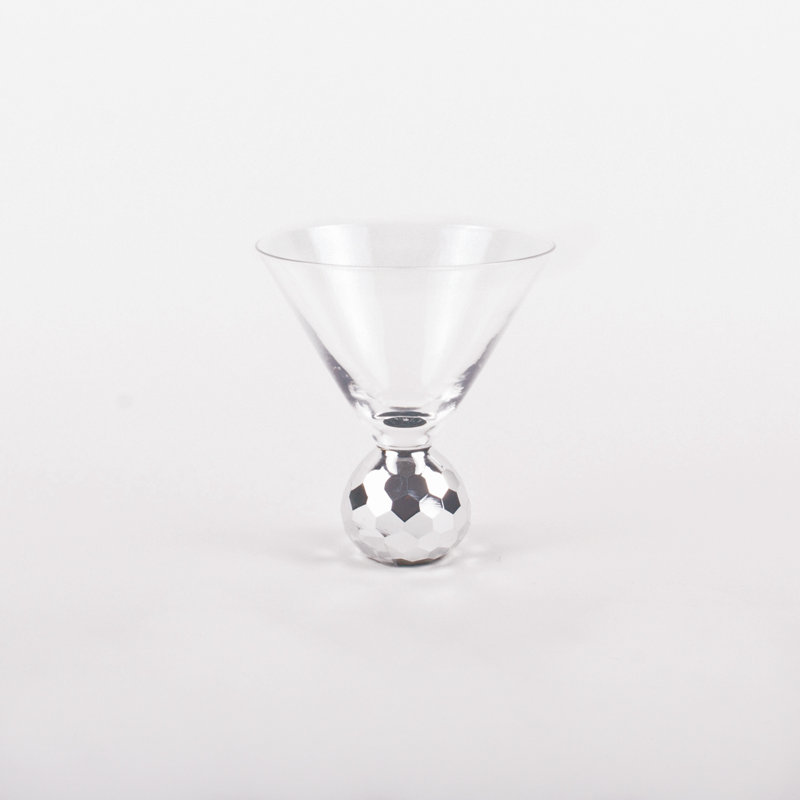 10oz. Fine Silver Martini Glass