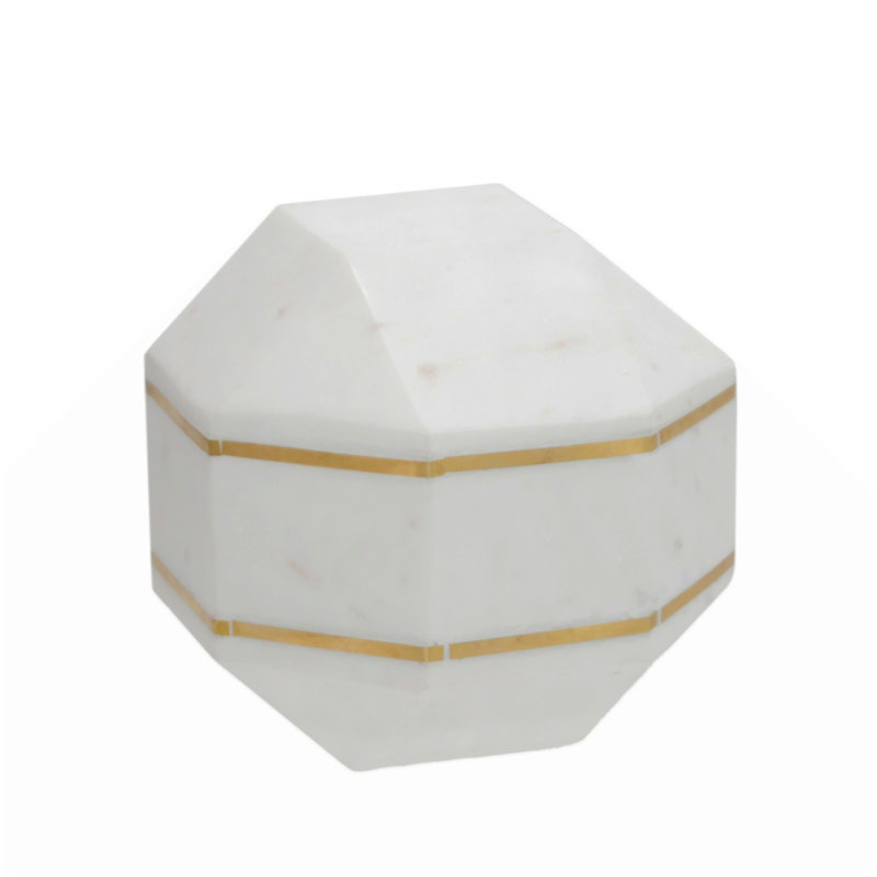 Cadre octogonal en marbre 6 pouces avec base stable