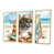 Toile naturelle avec cadre flottant